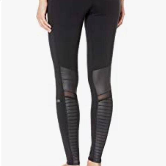 ALO Yoga Black Moto Leggings - Picture 2 of 9